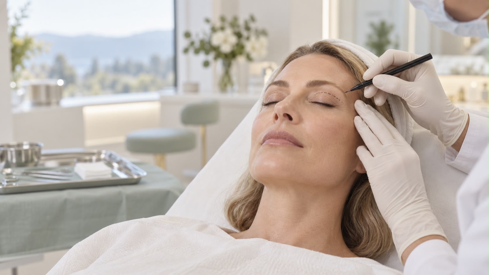 Blefaroplastie superioară – marcaj preoperator